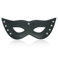 Černá kožená maska - Black Kathleen