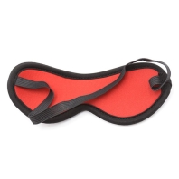 Černo-červená měkka vzorovaná škraboška, gumička